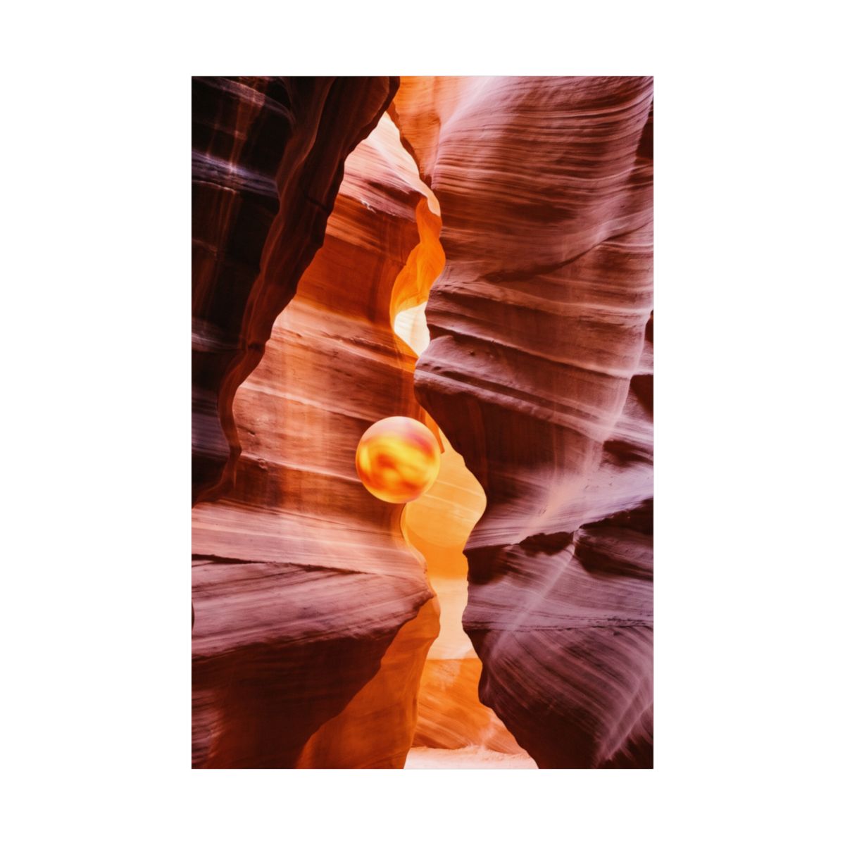 Matte Vertical Posters - Canyon Sun (8×10 & 36×54) |...