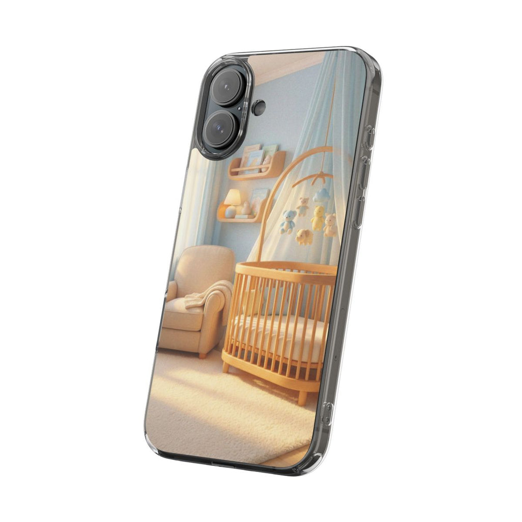 Clear Impact-Resistant Cases - Soft Blue Clear Phone Case...
