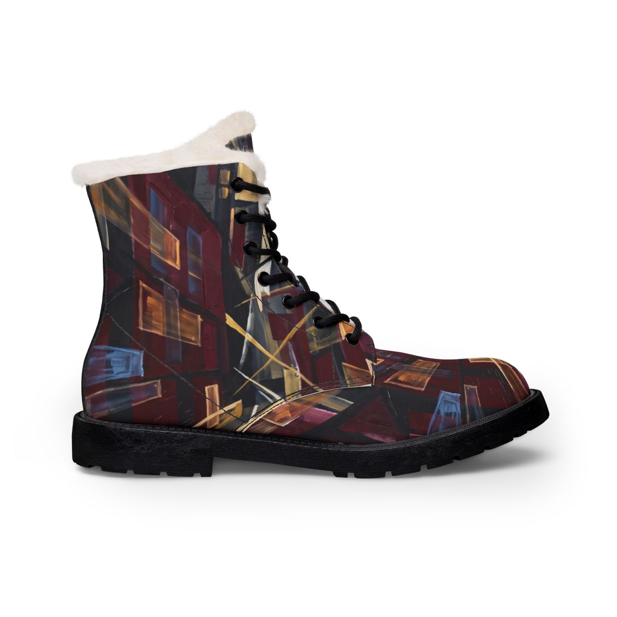 Men's Fur and Leather Boots - Urban Trek | Echovira Gallery