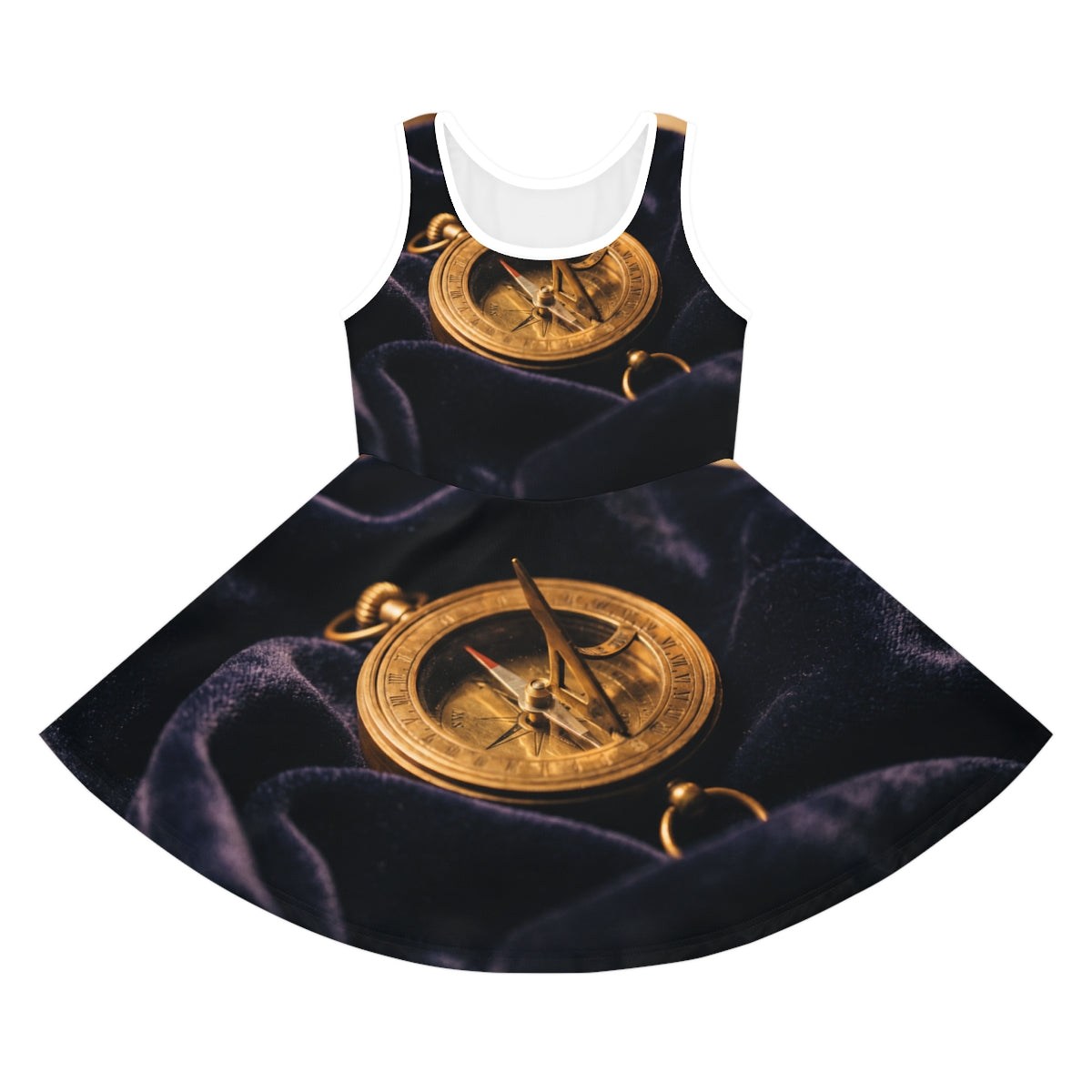 Girls' Brass Sundial Compass Sundress