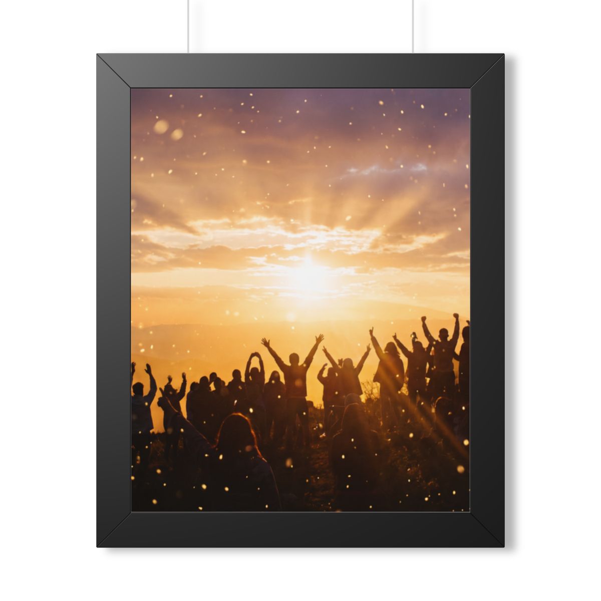 Framed Vertical Poster - Summit Ridge — Black (11×14, 12×16...