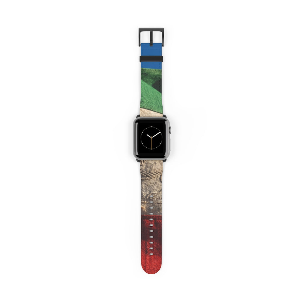 Apple Watch Band - Vintage Persian Lion and Sun Flag Art |...