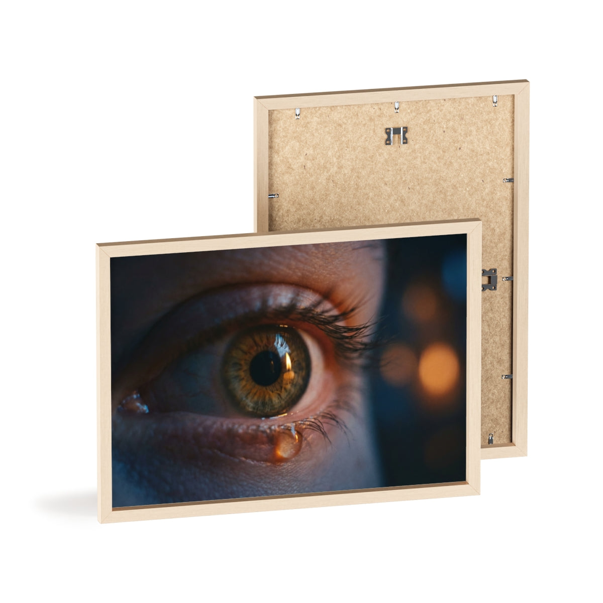 Poster mit Holzrahmen – Eye Art