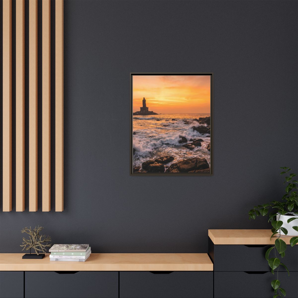 Framed Matte Canvas - Majestic Golden Coast