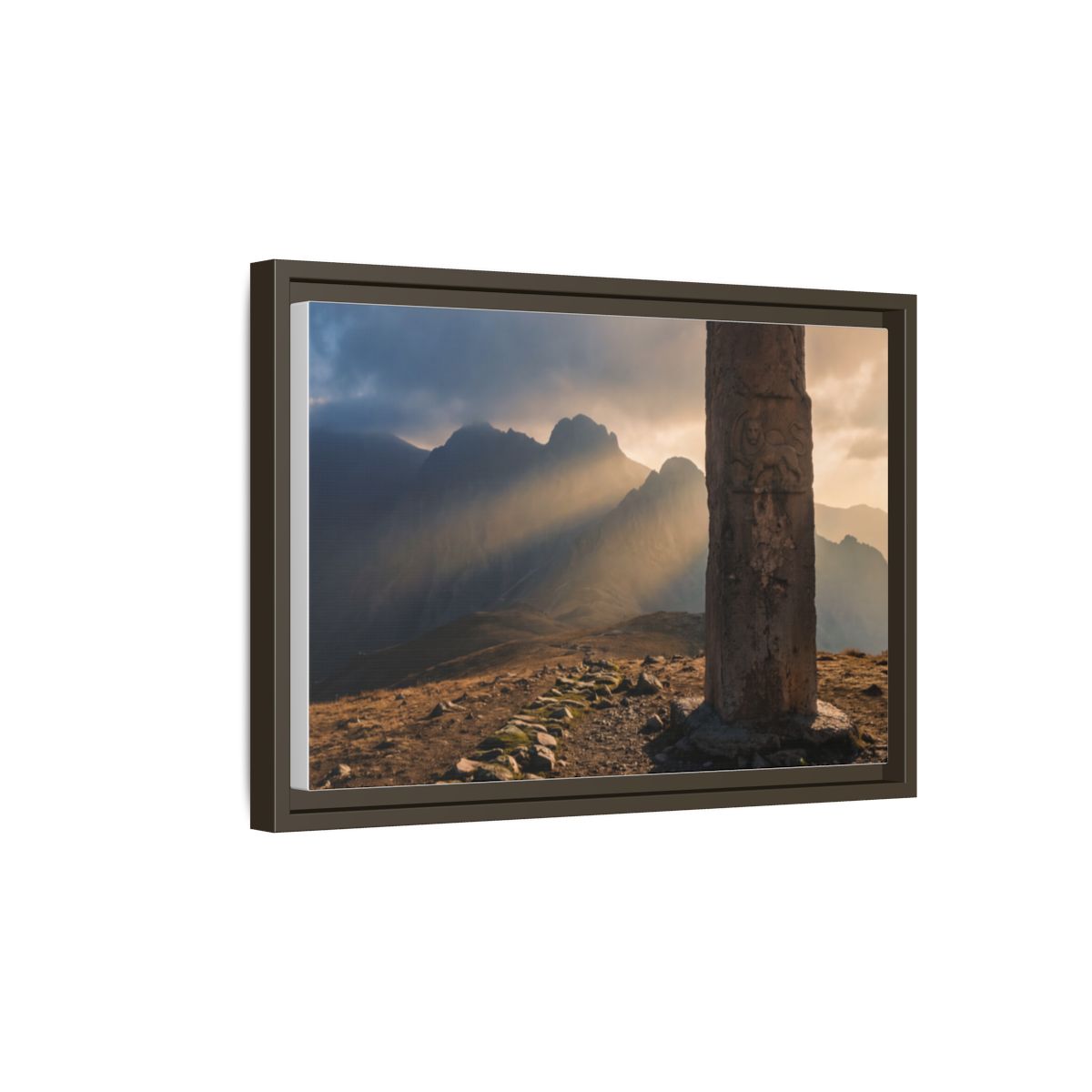 Framed Matte Canvas - Sun Peak