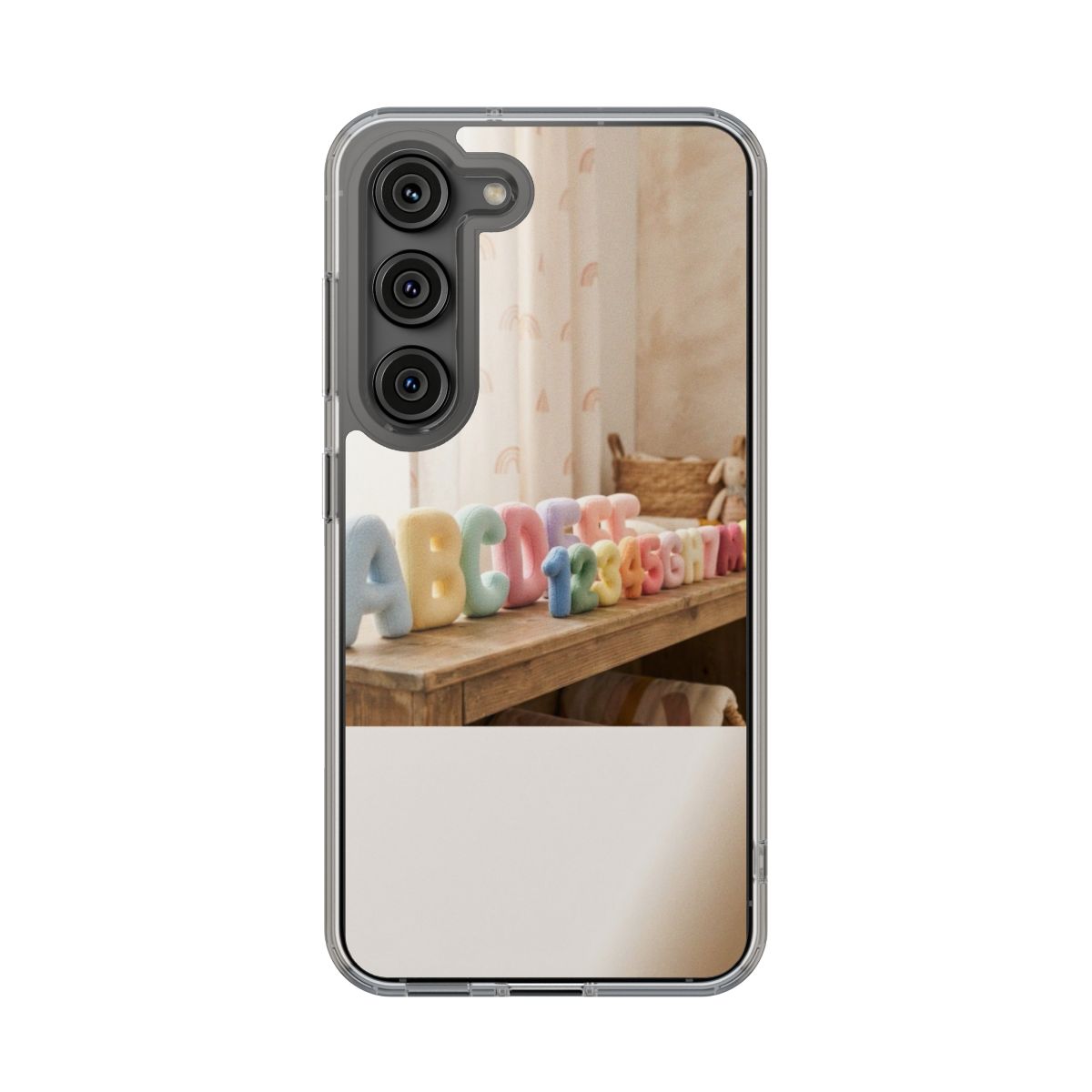 Clear Impact-Resistant Case - Pastel ABCs | Echovira Gallery