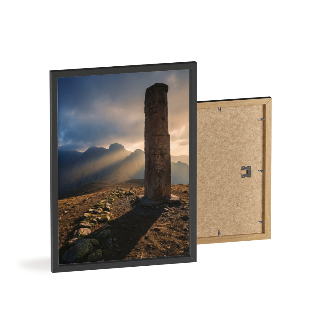 Wooden Framed Poster - Mystic Peak