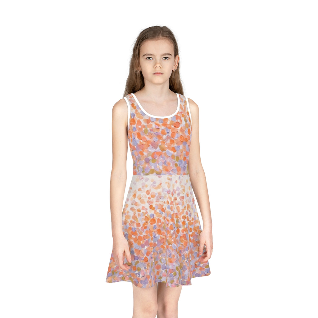 Girls' Sleeveless Sundress - Sunset Picnic | Echovira...