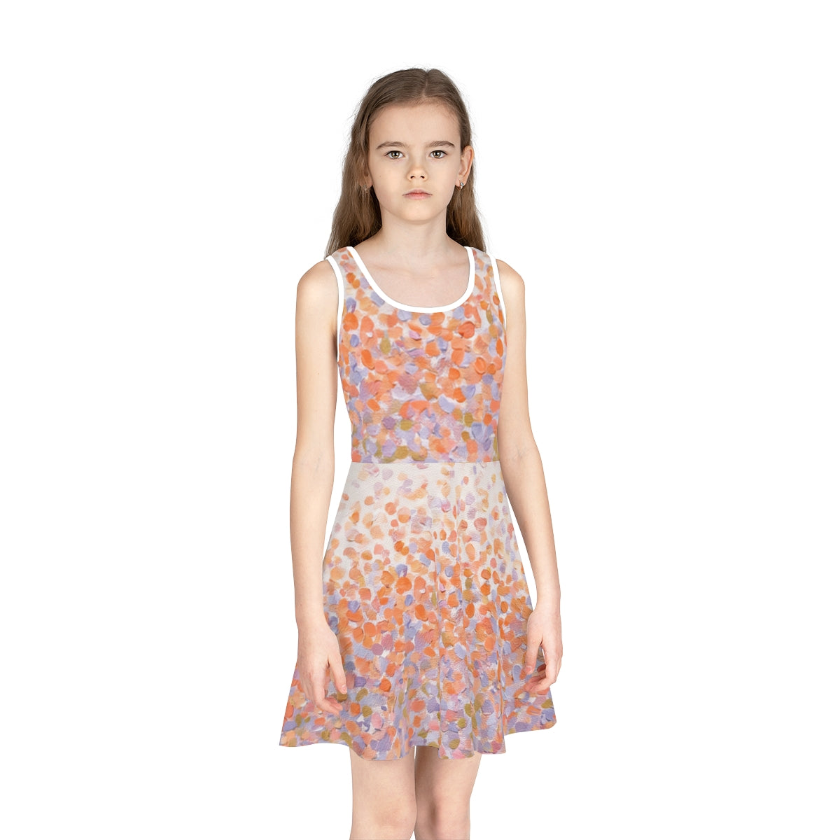 Girls' Sleeveless Sundress - Sunset Picnic | Echovira...