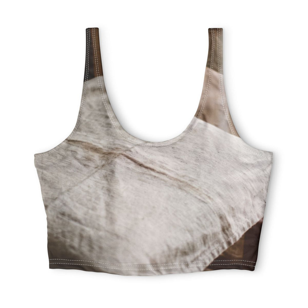 Sports Bra - Quiet Linen Athletic Support | Echovira Gallery