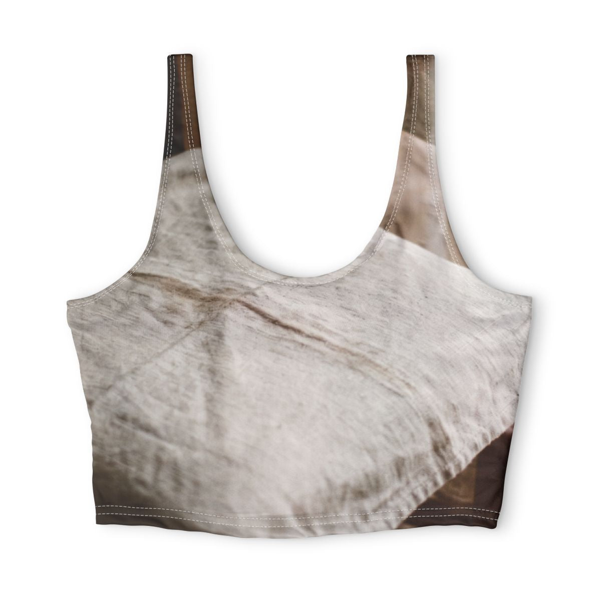 Sports Bra - Quiet Linen Athletic Support | Echovira Gallery