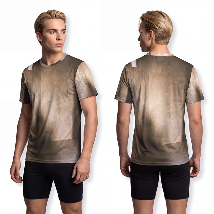 Men's Sports Jersey - Shadows of the Citadel moody architectural print