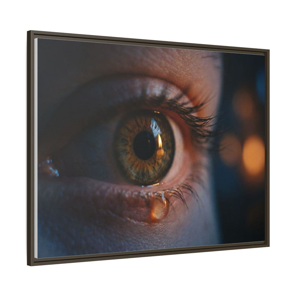 Framed Matte Canvas - Mystic Eye — Espresso / 1.25"