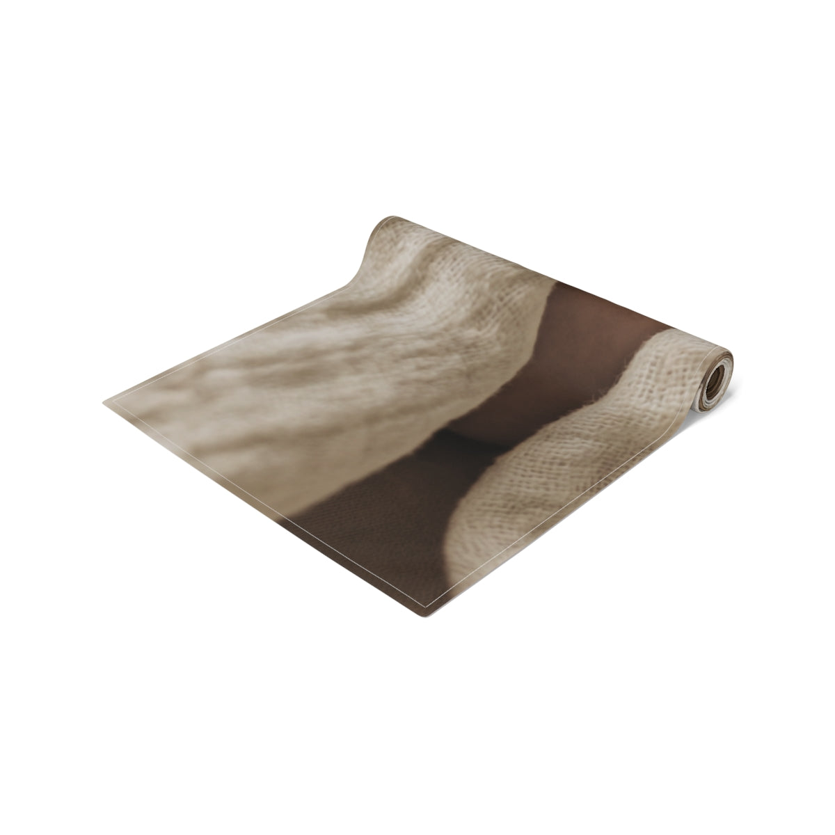 Table Runner - Organic Muslin Texture