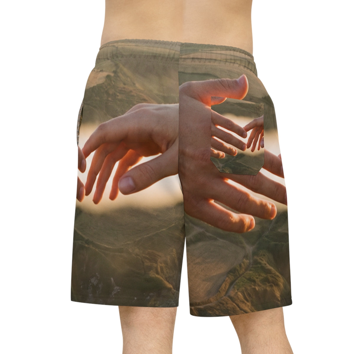Men's Athletic Long Shorts - The Infinite Touch | Ethereal...