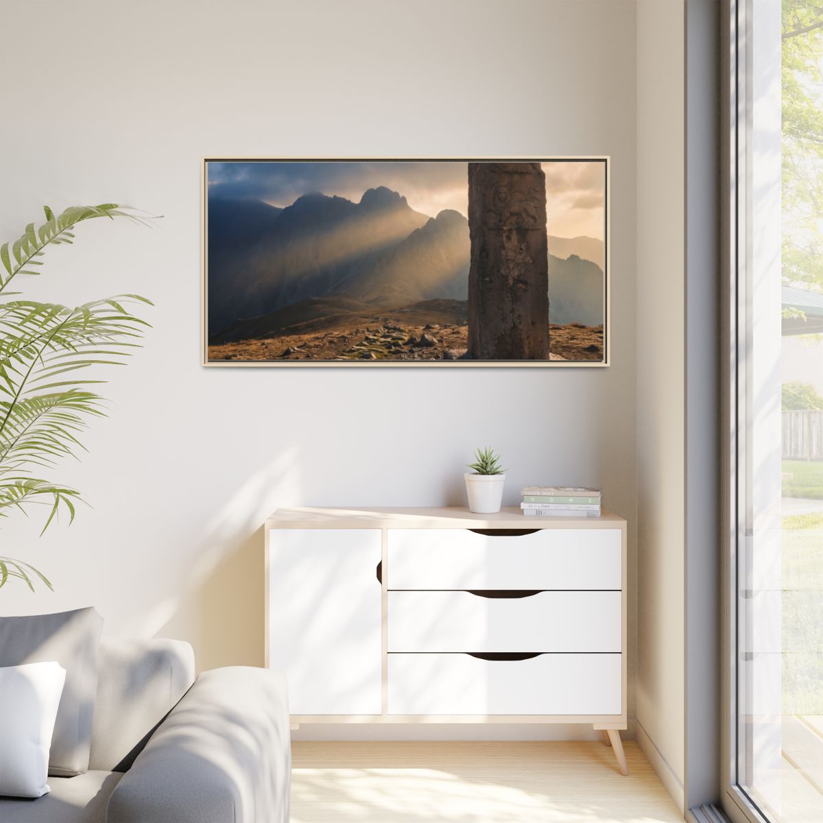 Matte Canvas, Framed - Mystic Monolith Ancient Persian... |...