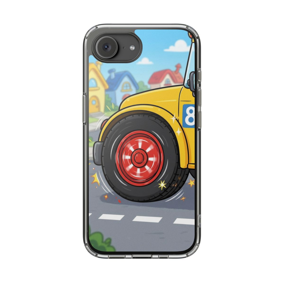 Clear Impact-Resistant Cases - Cartoon Bus | Echovira...