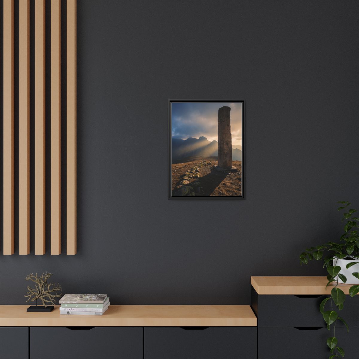Framed Matte Canvas - Sun Peak