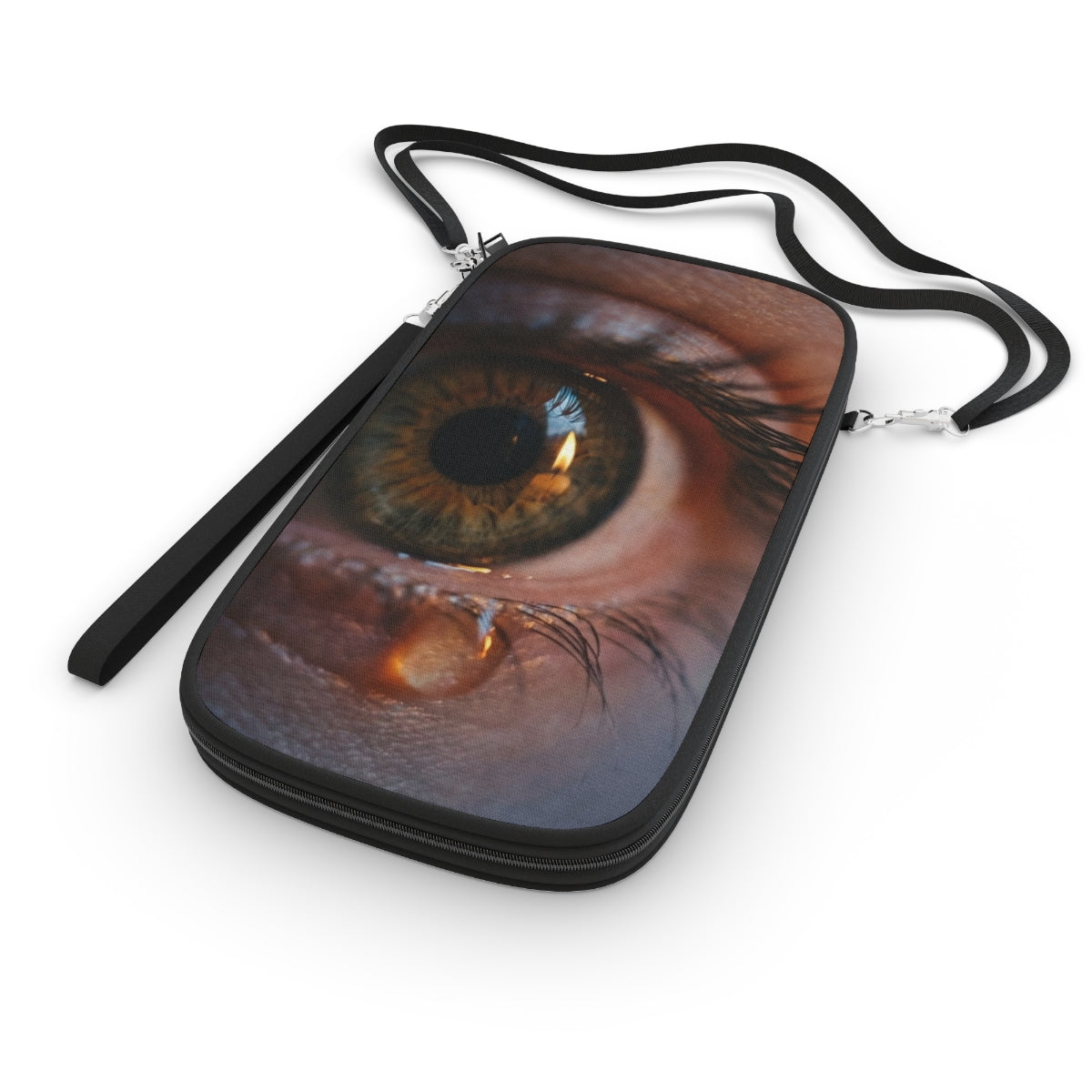 Passport Wallet - Amber Iris Reflection Fine Art Print |...