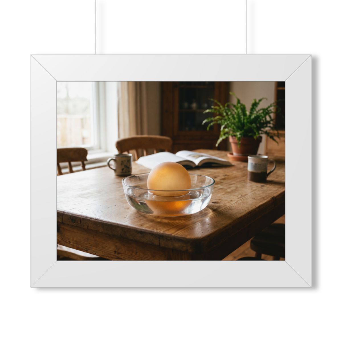 Framed Horizontal Poster - Amber Sanctuary — White (14×11......