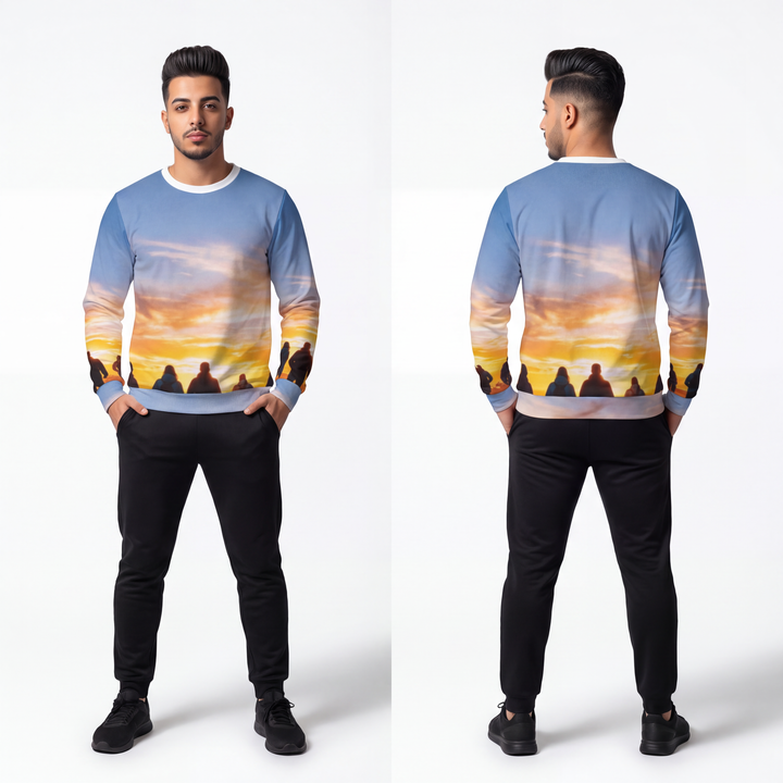 Men's Lightweight Sweatshirt - Sunset