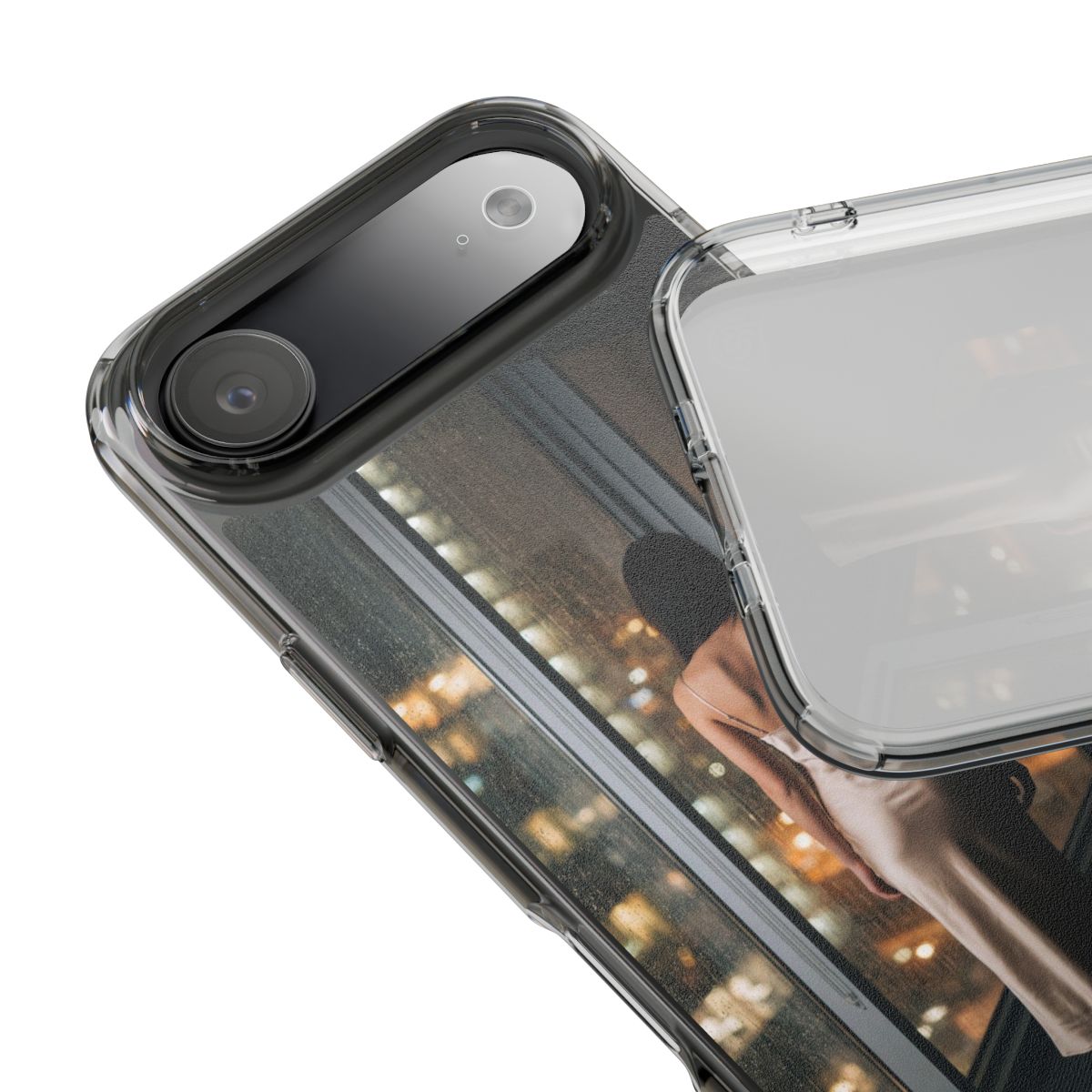 Clear Impact-Resistant Cases - Midnight Rain Clear Phone......