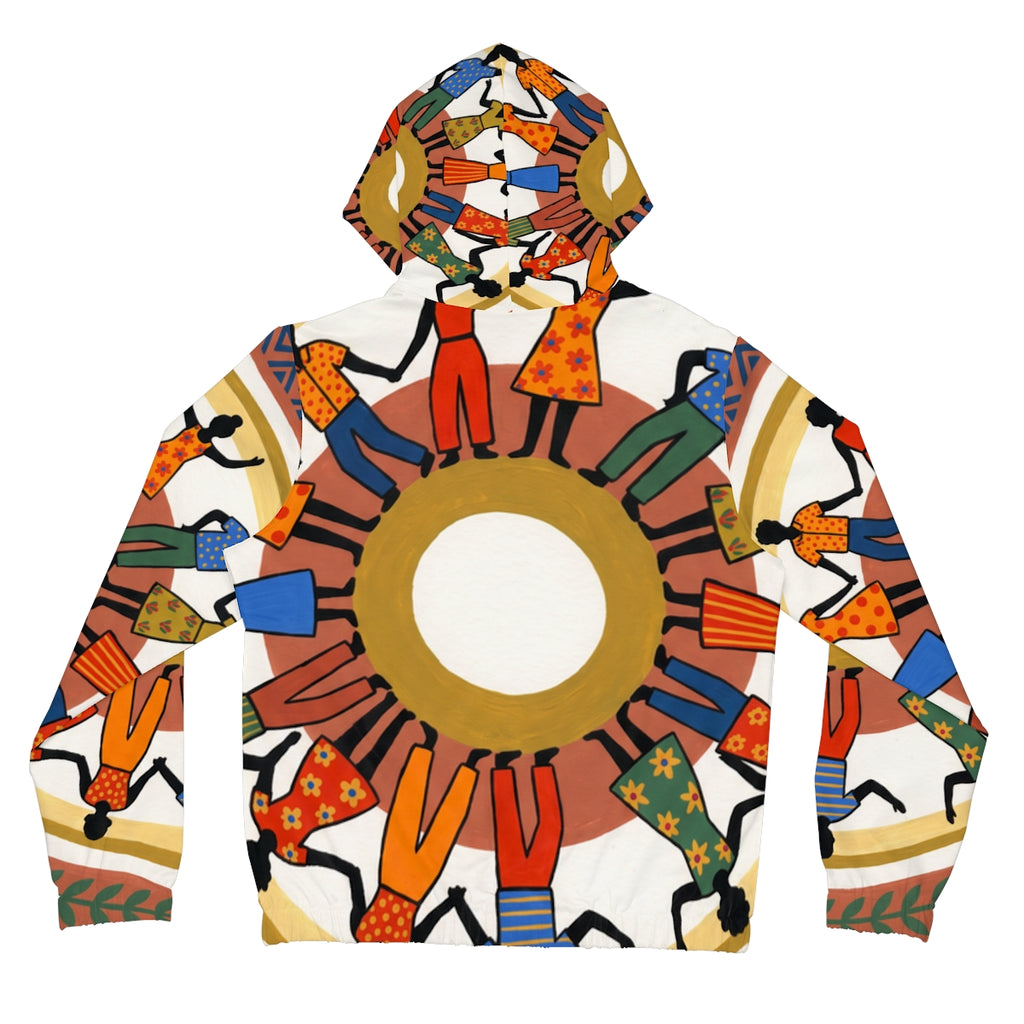 Women's Full-Zip Hoodie - Unity Mandala | Echovira Gallery
