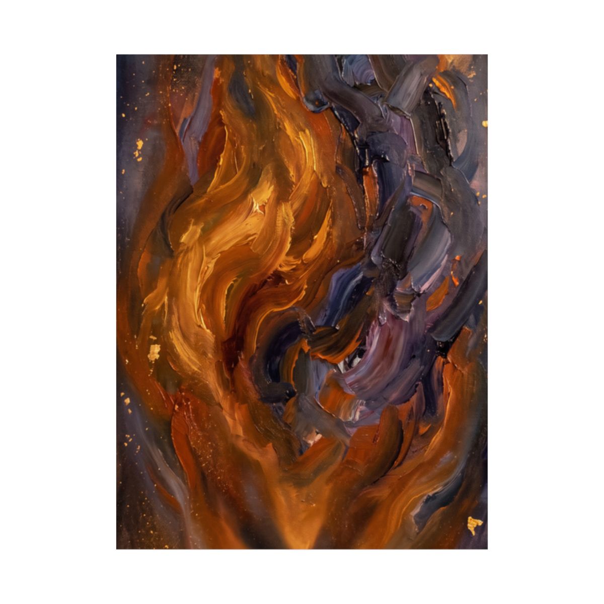 Matte Vertical Poster - Ember Resonance Wall Art (8×10 &......