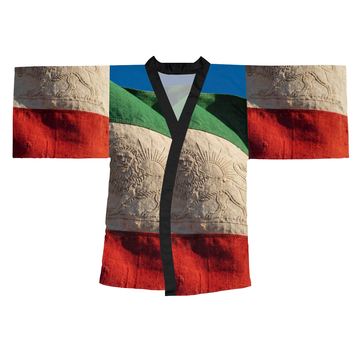 Long Sleeve Kimono Robe - Persian Lion
