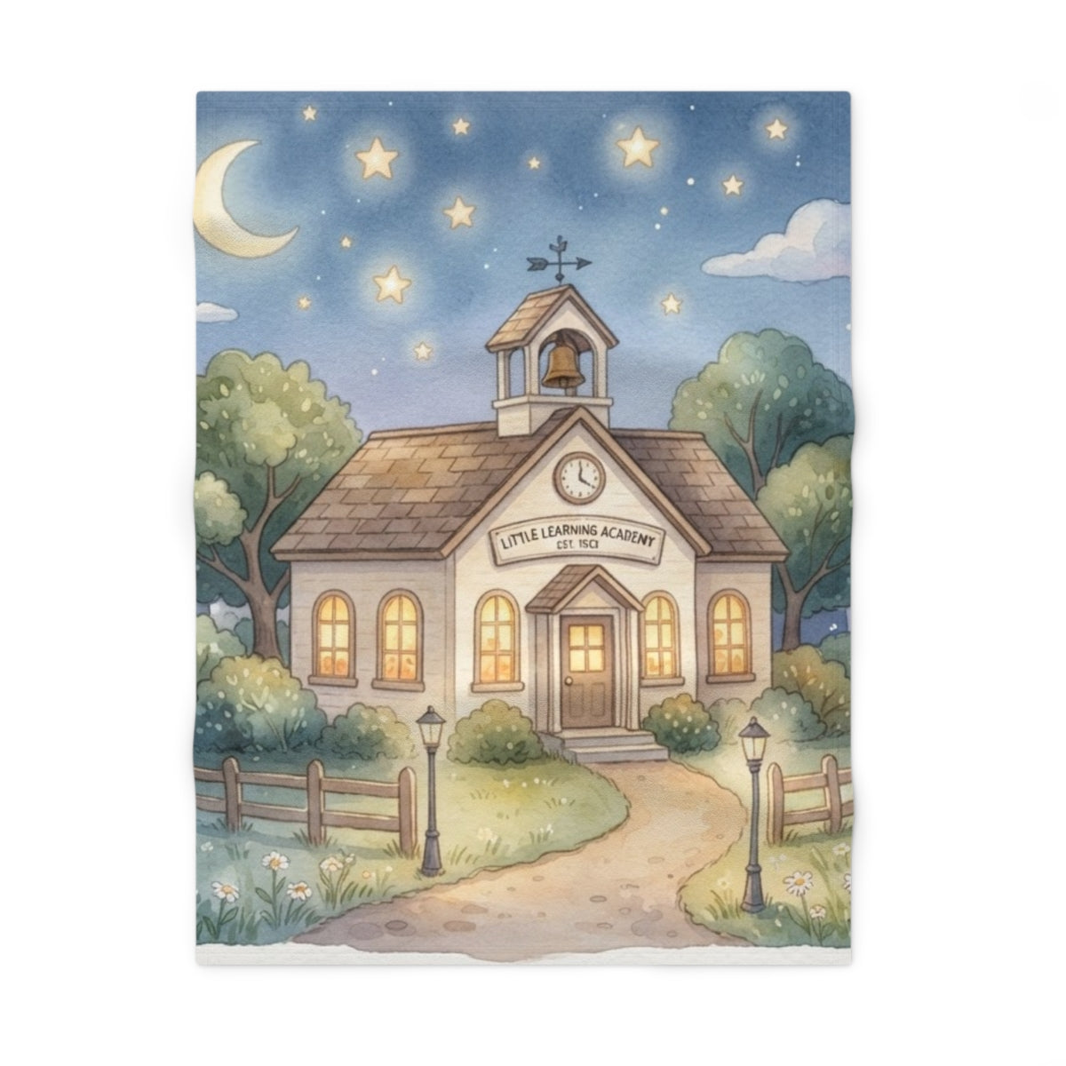 Soft Fleece Baby Blanket - Storybook Academy | Echovira...