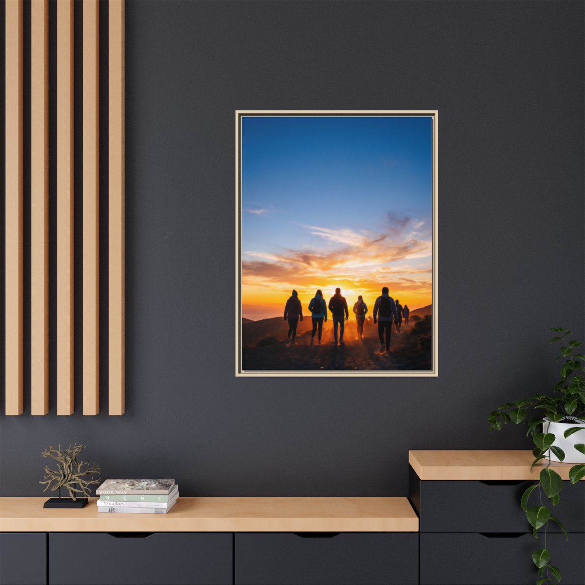 Matte Canvas, Framed - Epic Dawn Trek