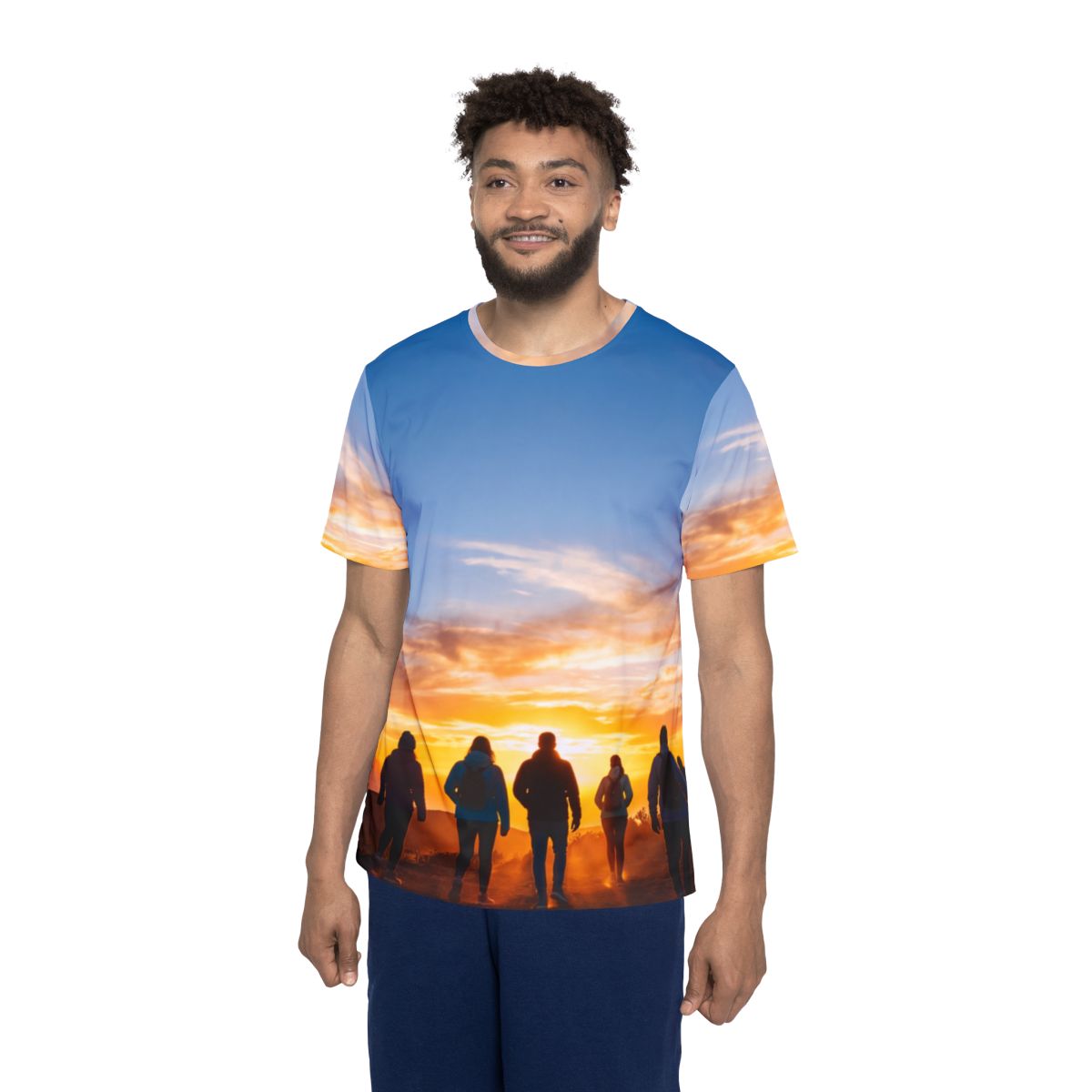 Men's Sports Jersey - Golden Trail Horizon