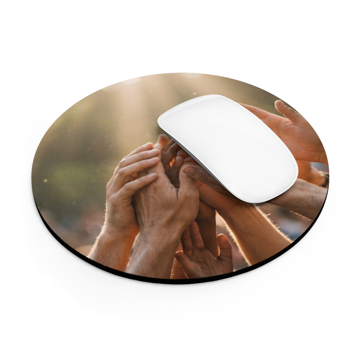 Mouse Pad - Golden Rays of Unity Wall Art | Echovira Gallery