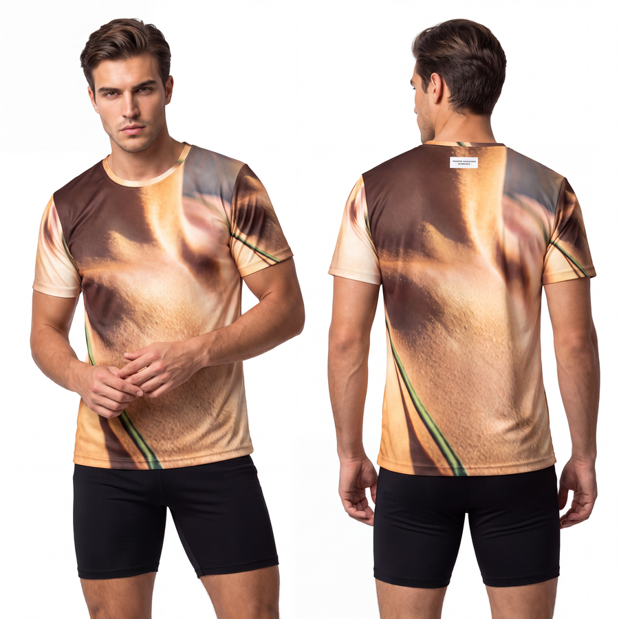 Men's Sports Jersey - Golden Hour - Emerald Sunset active