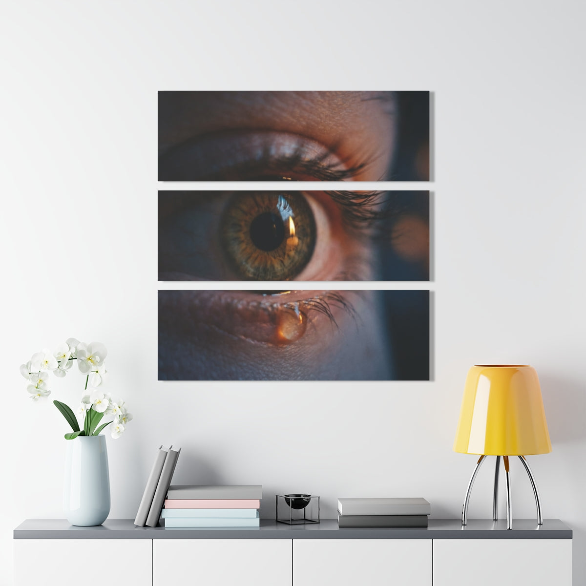 Acrylic Prints Triptych - Deep Gaze — Landscape