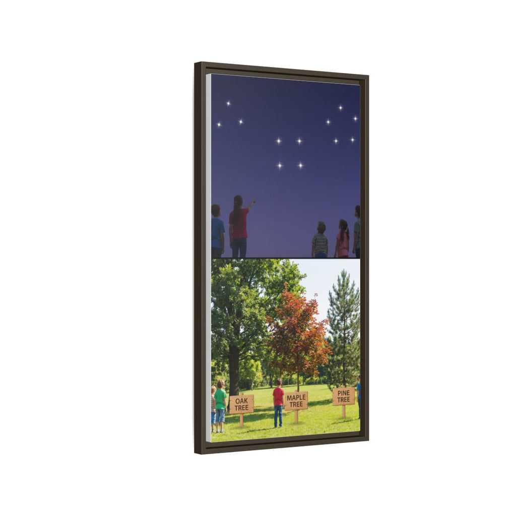 Framed Matte Canvas - Discovery — Espresso / 1.25"