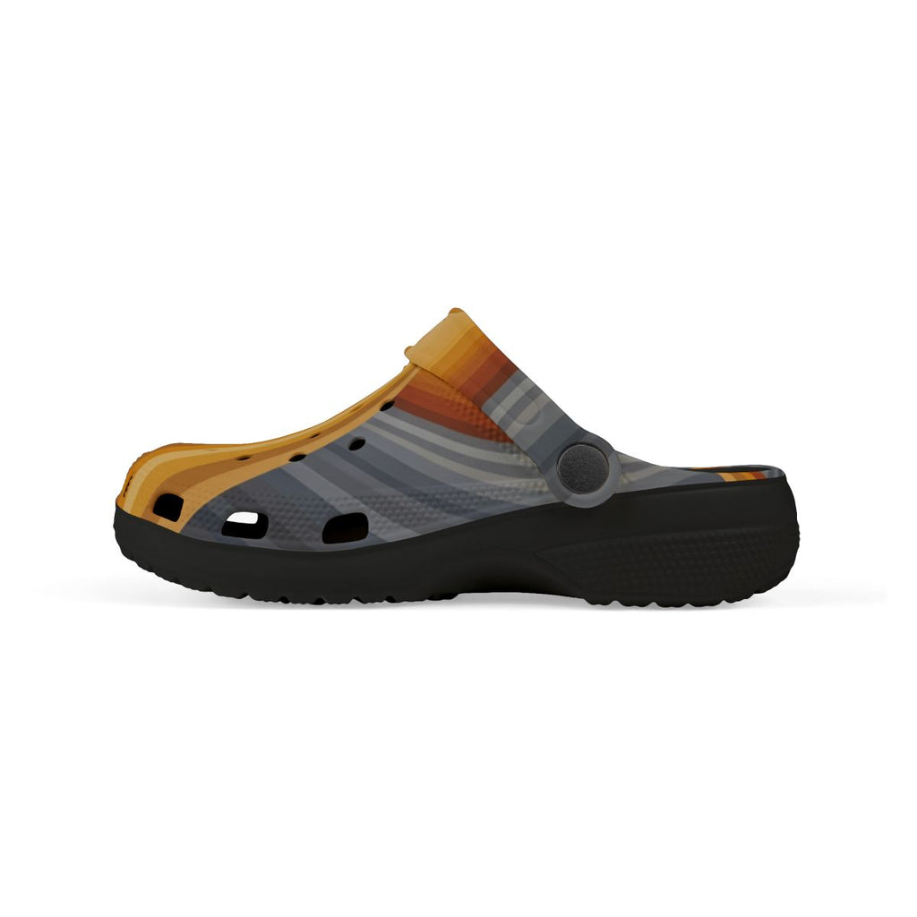 Kids' Foam Clogs with Retro Silhouette Art
