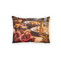 Cotton Pillow Sham - Amber Lantern Glow | Echovira Gallery