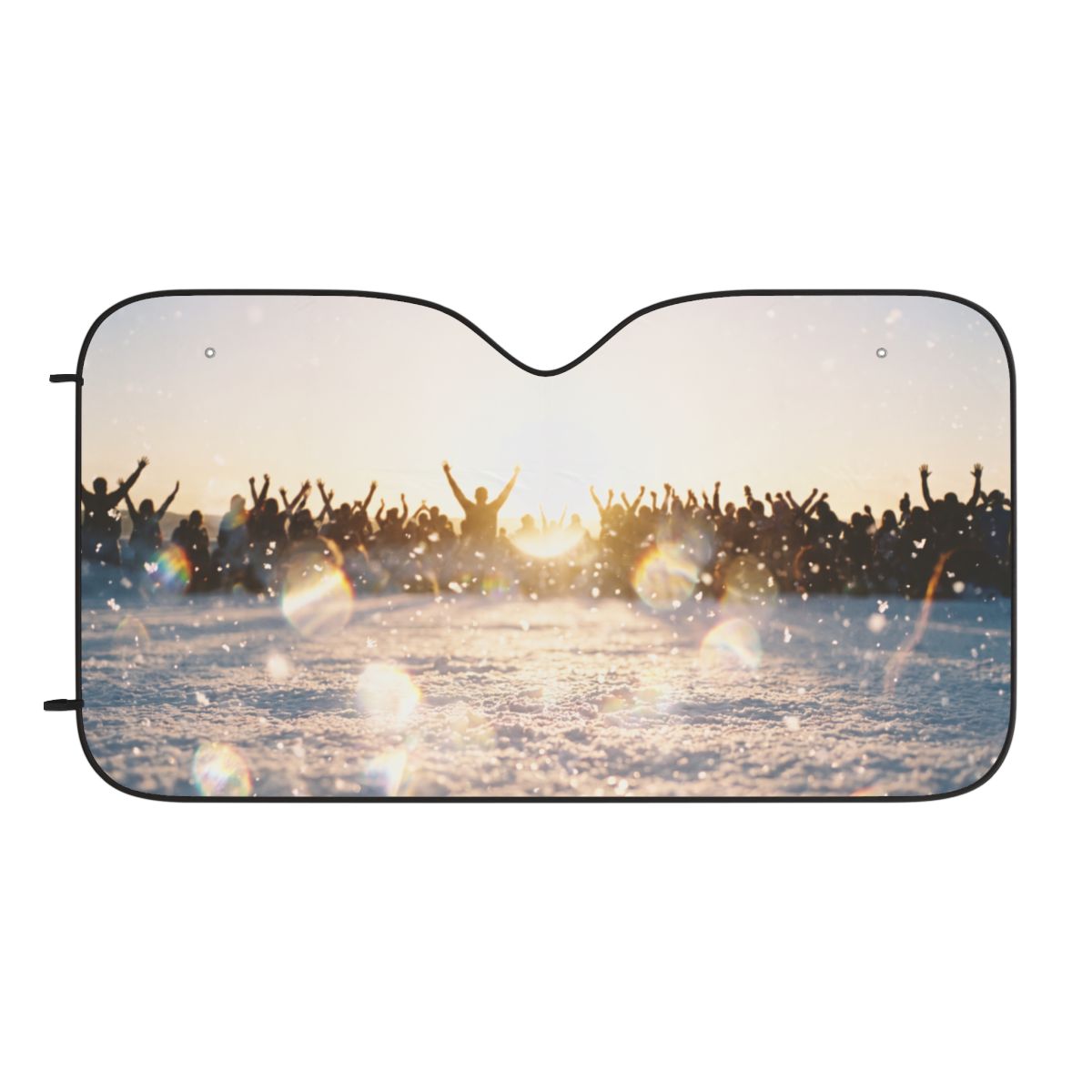 Golden Hour Crowd Celebration Car Sun Shades