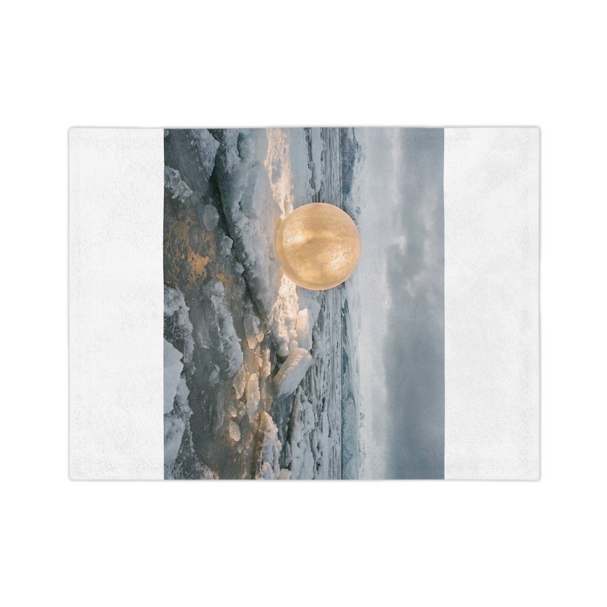 Velveteen Blanket - Arctic Glow Throw | Echovira Gallery