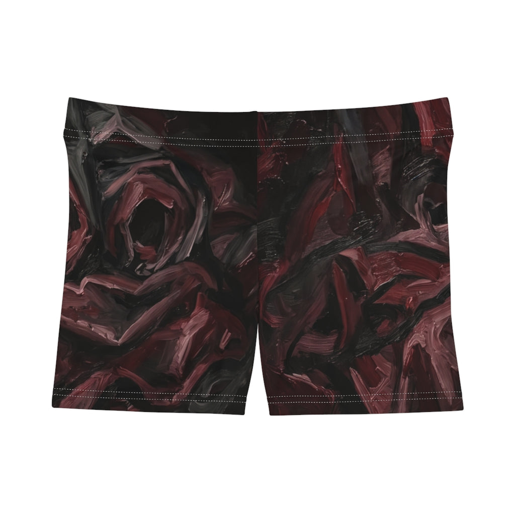 Crimson Abstract Women's Shorts