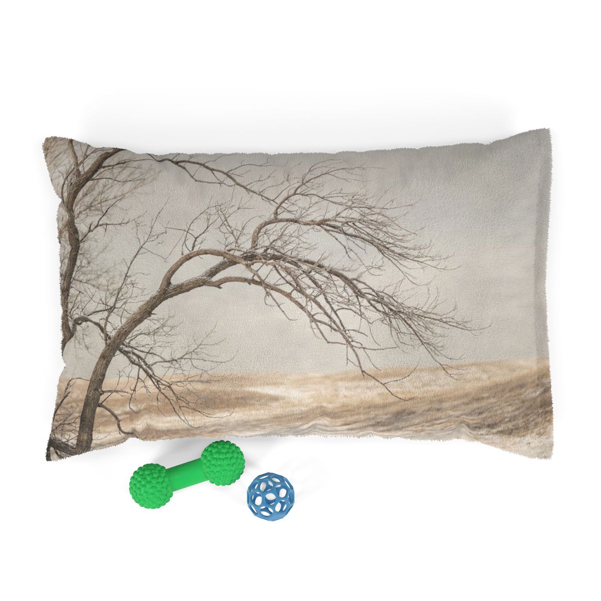 Pet Bed - Winter Branch Solitude Landscape | Echovira...