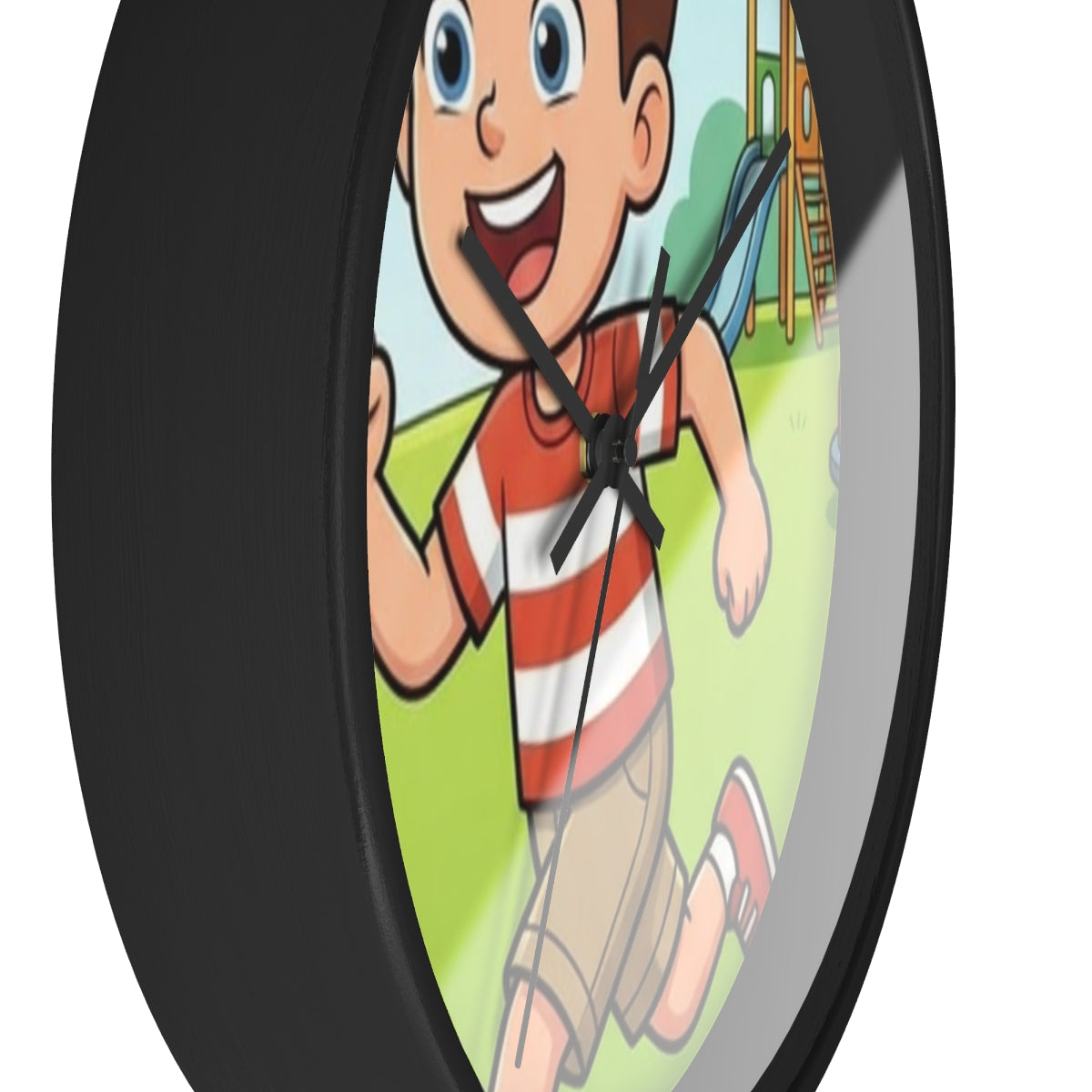 Wall Clock - Sunny Playground Playtime | Echovira Gallery