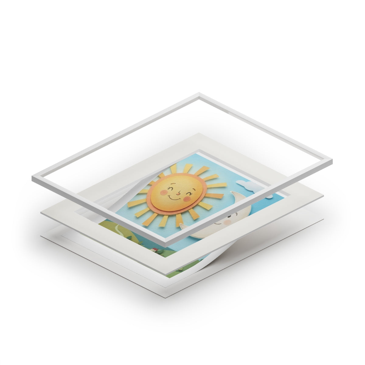 Fine Art Prints - Celestial Meadow Passepartout Frame —... |...