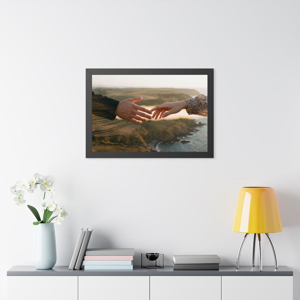 Framed Horizontal Poster - The Infinite Touch | Ethereal......