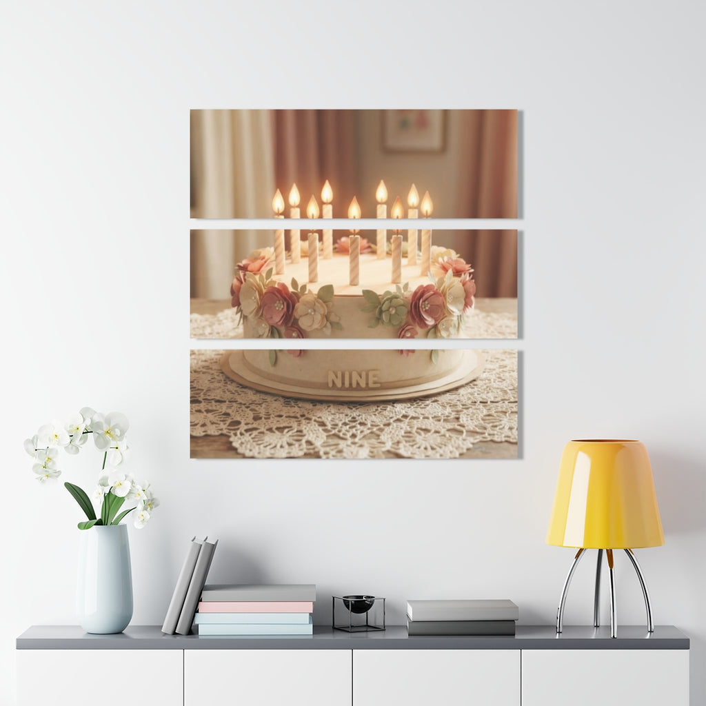 Acrylic Prints Triptych - Jubilee Cake — Landscape |...