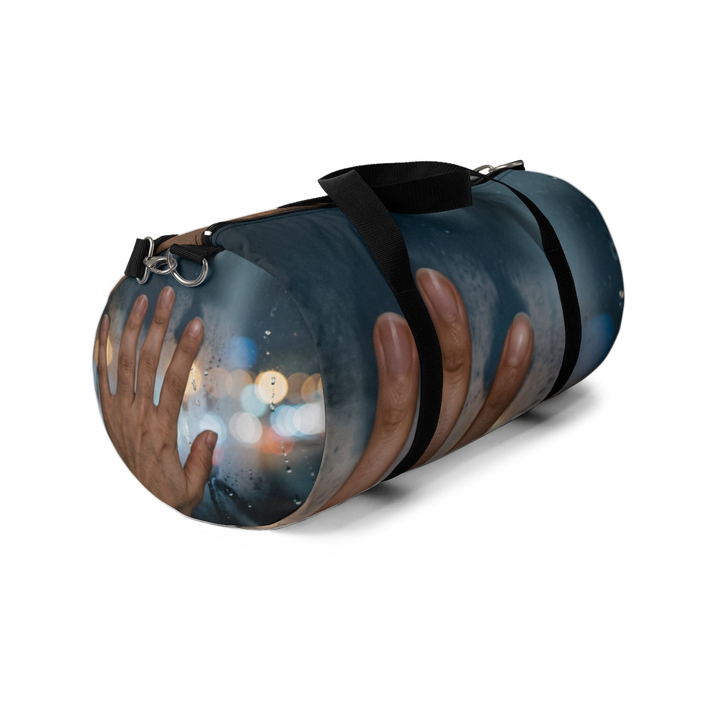 Rainy City Window Nocturnal Duffel Bag