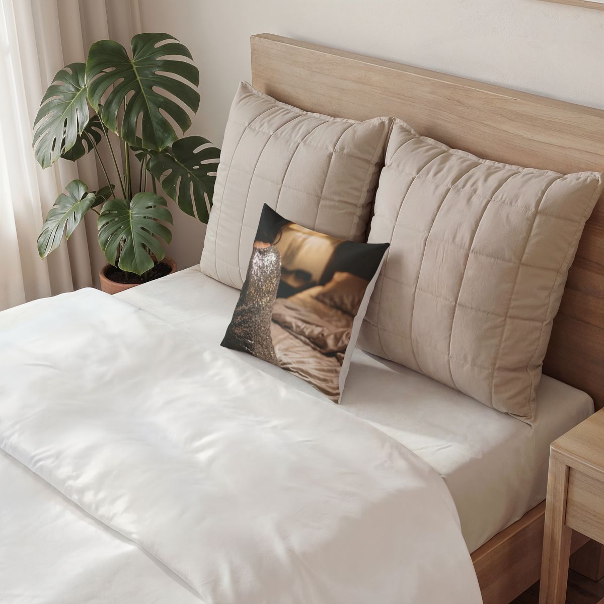 Poly Velvet Pillow - Midnight Luxury | Echovira Gallery