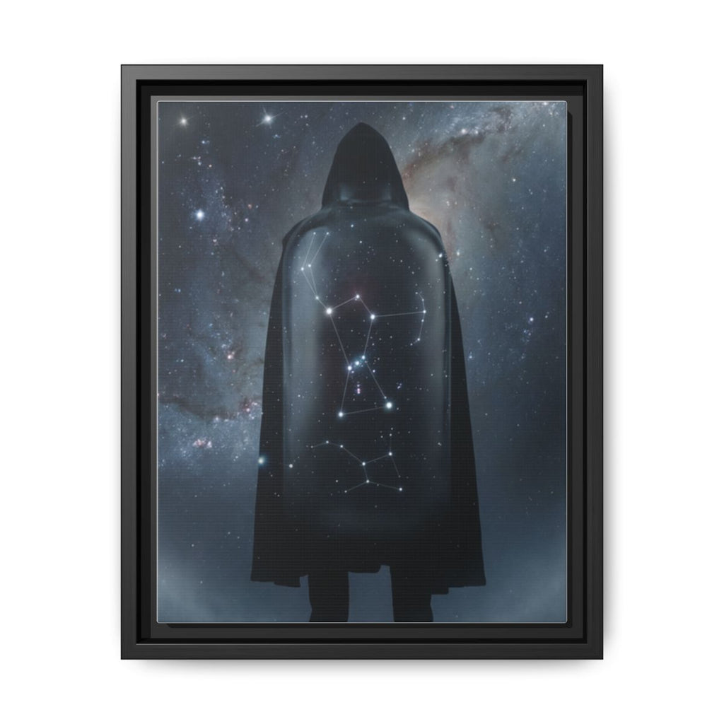 Framed Matte Canvas - Cosmic Sentinel — Black / 1.25" (8×10, 9×12, 11×14, 12×16, 10×20, 12×18, 16×20, 16×24, 18×24, 12×36, 20×24, 16×32, 20×30, 24×30, 24×32, 16×48, 24×36, 24×48, 30×40, 20×60, 32×48, 30×60 & 40×60)