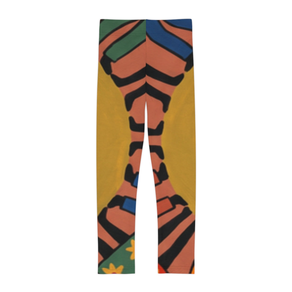 Kids Leggings - Unity Mandala Folk Art | Echovira Gallery